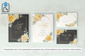 1175 Foliage Frame Wedding Invitation Set