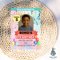 Photo Birthday Invitation – Balloons Party Design