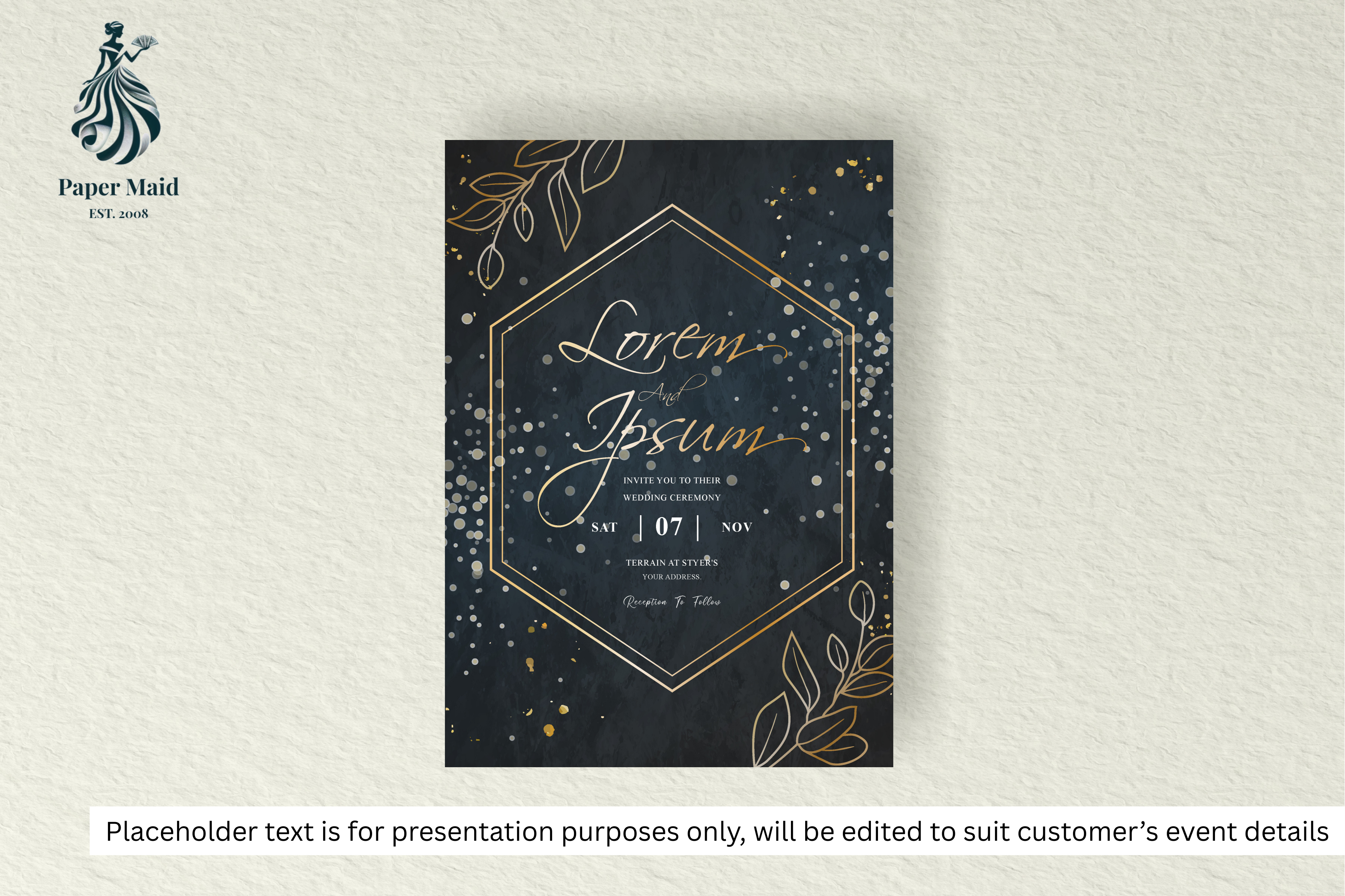 748 Simple Wedding Card