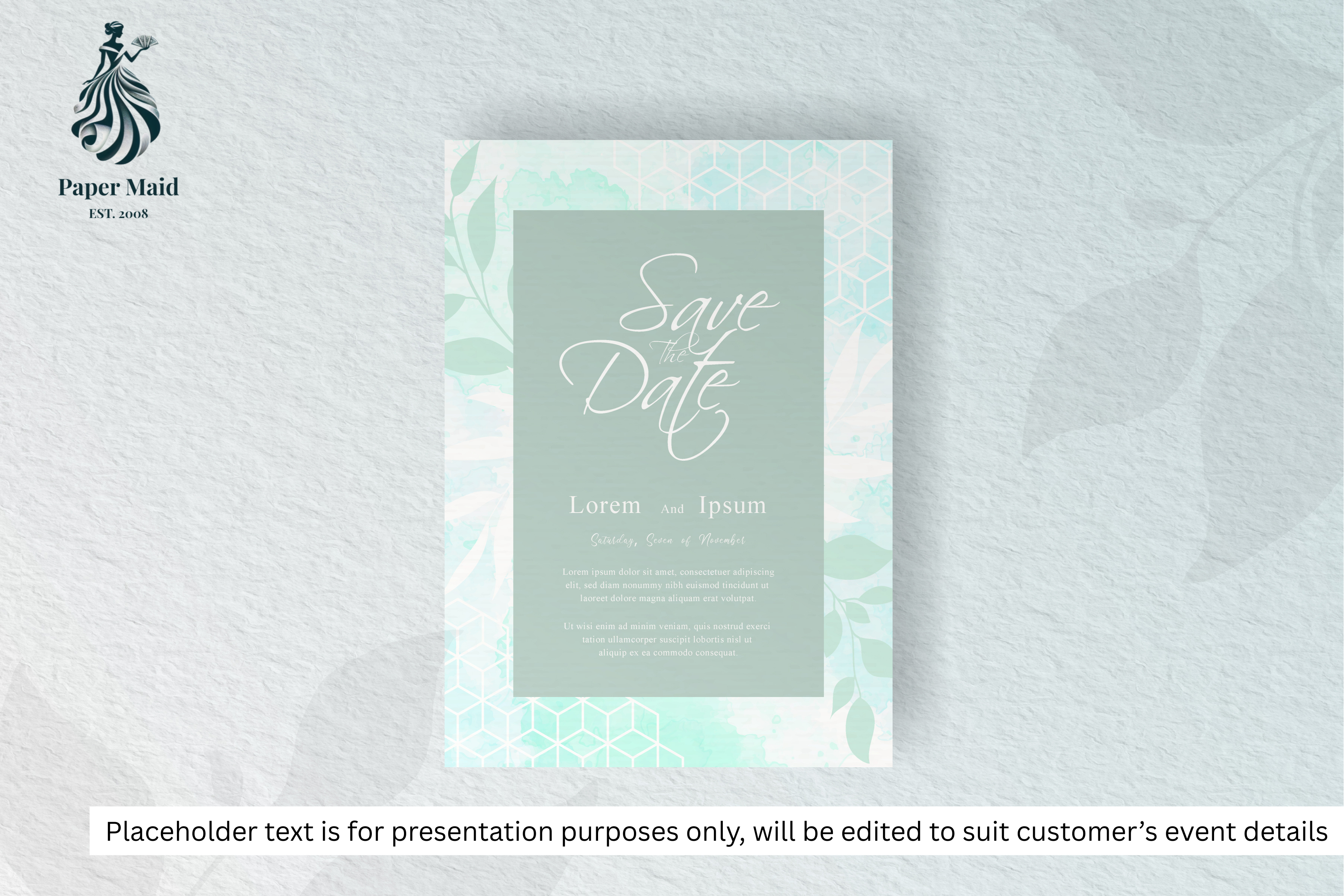 905 Simple Wedding Card