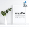 Home Office Definition Wall Art, Home Office Quote Decor, Printable Wall Art Gift for Home Office, PRINTABLE Wall Art, Digital Download