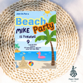 Tropical Beach Invitation – Palm Trees & Sand Party Theme