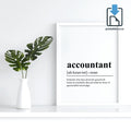 Accountant Definition Wall Art, Accountant Quote Decor, Accountant  Printable Wall Art Gift for Home Office, PRINTABLE Wall Art, Digital Download