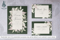 118 Foliage Frame Wedding Invitation Set