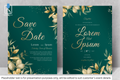 720 Foliage Frame Wedding Invitation Set
