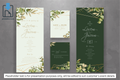 733 Foliage Frame Wedding Invitation Set
