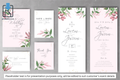 756 Foliage Frame Wedding Invitation Set