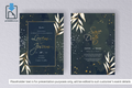 763 Elegant Watercolor Floral Wedding Card Set