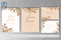 774 Foliage Frame Wedding Invitation Set