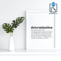 Determination Definition Wall Art, Quote Decor, Printable Wall Art Gift for Home, PRINTABLE Wall Art, Digital Download