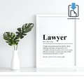 Lawyer Definition Wall Art, Lawyer Quote Decor, Printable Wall Art Gift for Home, PRINTABLE Wall Art, Digital Download
